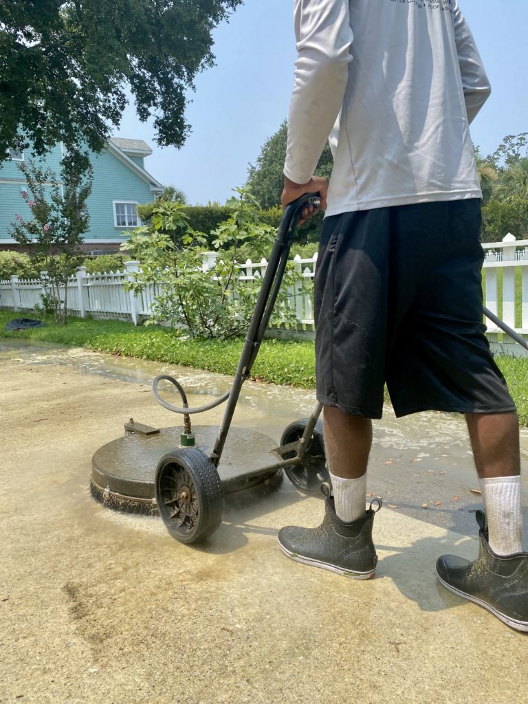 Concrete Driveway Power Washing