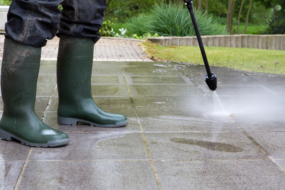 Concrete Driveway Power Washing