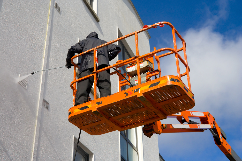 Power washing exterior building, north carolina exterior home washing services, soft washing, Bald Head Island Nc soft washing, commercial and residential